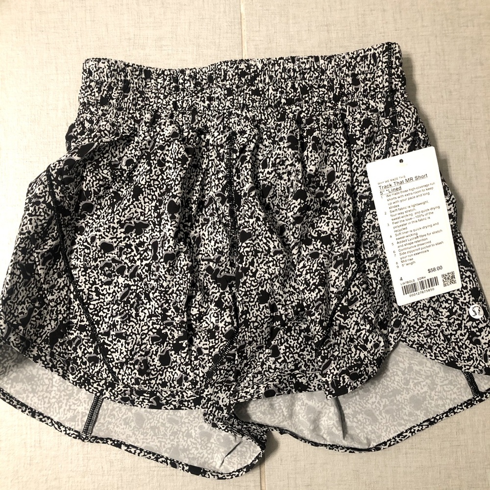 NWT Lululemon 5” Track that Shorts size 4